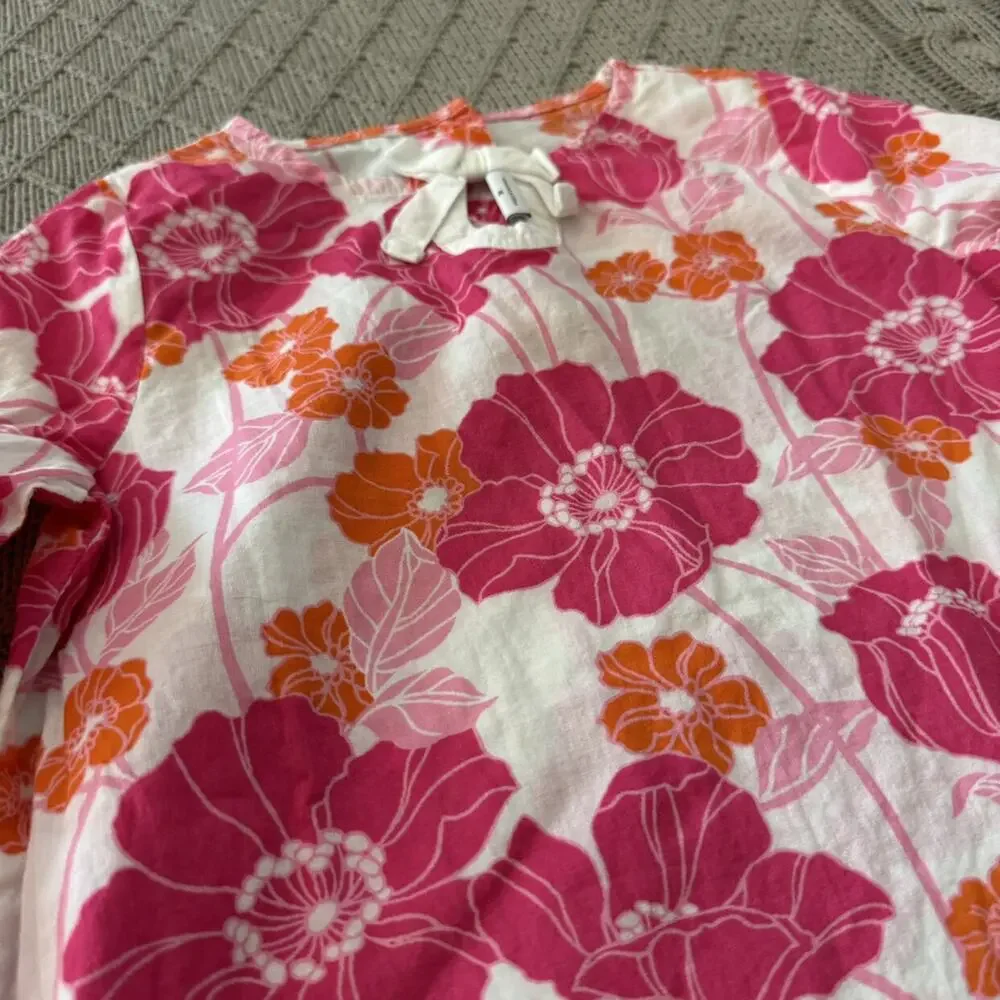 Janie & Jack Pink & Orange Floral Coverup ~ 3